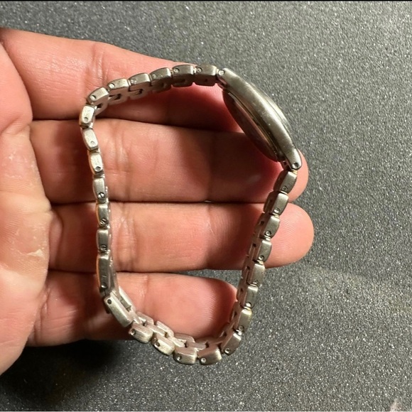 Anne Klein II Vintage Silver Gold Tone Ladies Quartz Watch Round Dial Working - Picture 6 of 10